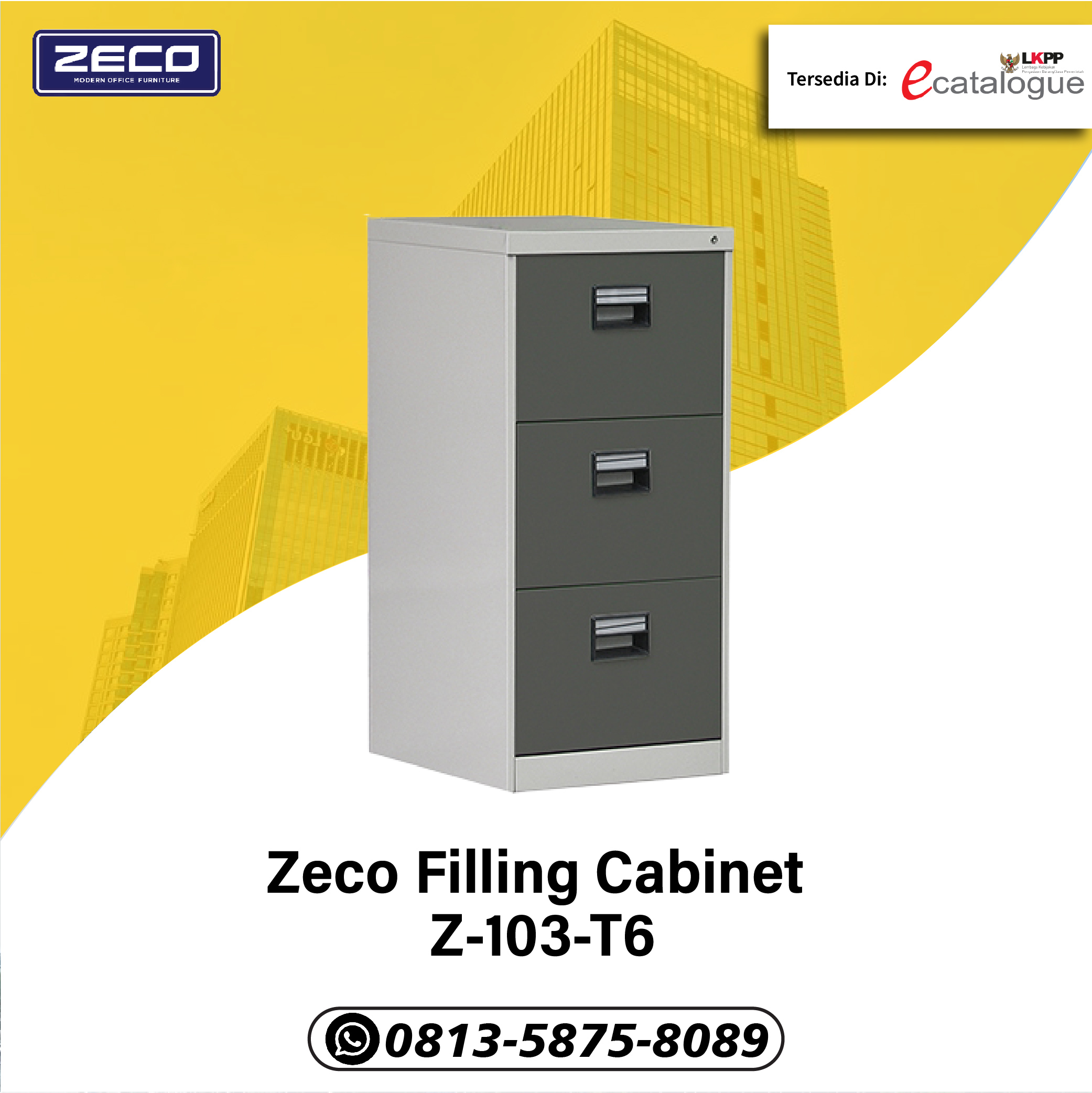 Jual Almari Besi Filling Cabinet Merk Zeco Surabaya