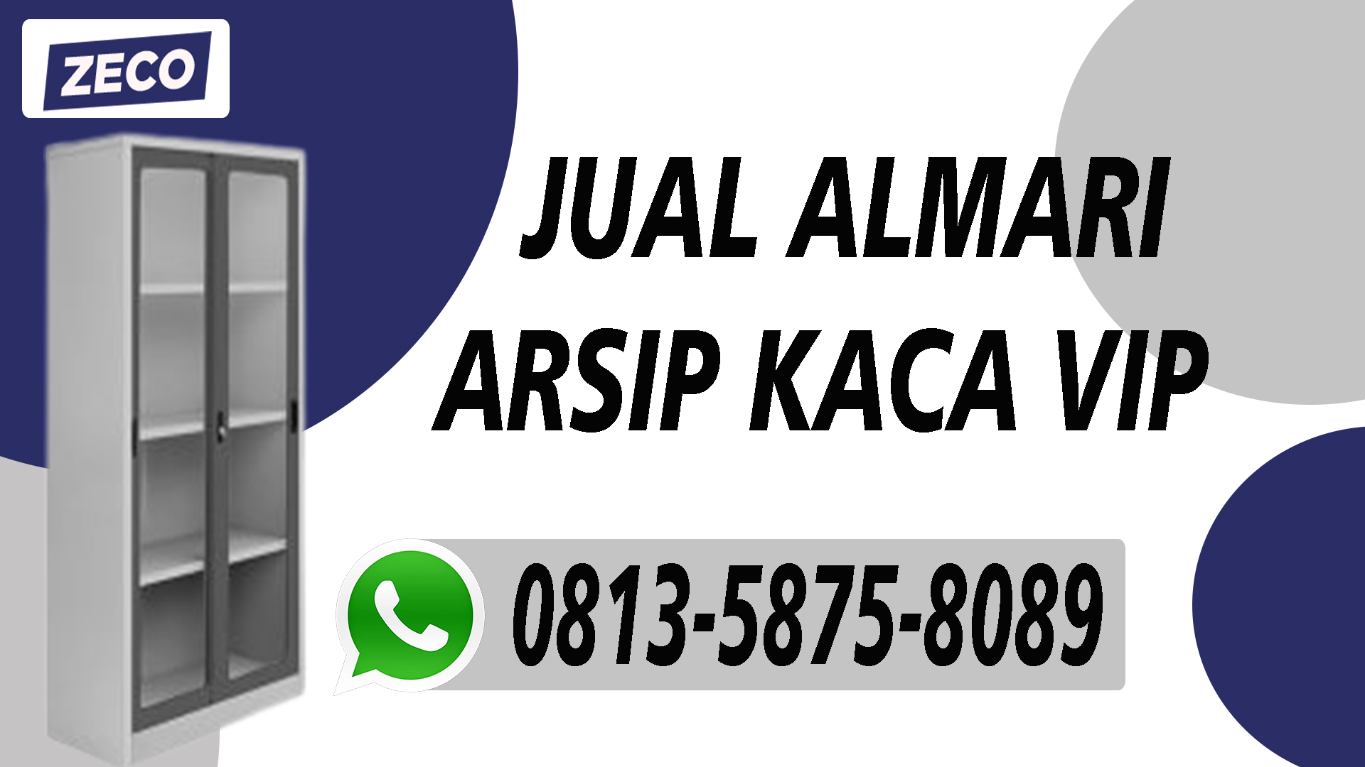 Jual Almari Arsip Zeco Kaca E-Katalog Surabaya