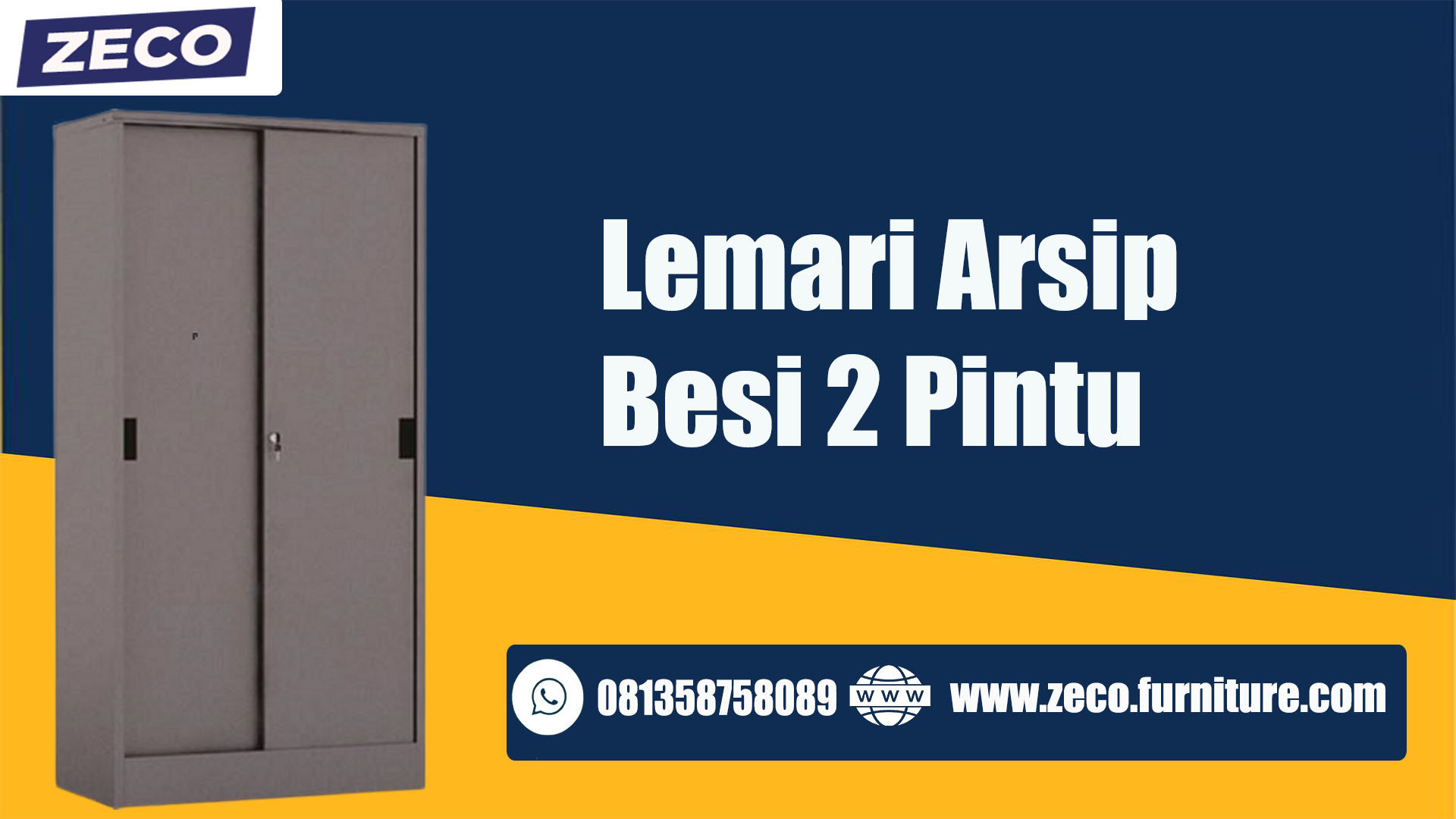 Lemari Arsip Besi 2 Pintu